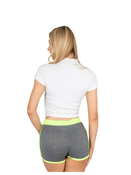 RUFEDGE Women'S Gym Fleck Hotpants Casual Summer Activewear Shorts Breathable Ladies Workout Running Fitness Short UK Sizes 8-18