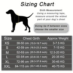 Adjustable Dog Harness for Small & Large Dogs - Reflective Nylon Vest with Striped Design, D-Ring Leash Attachment, and 