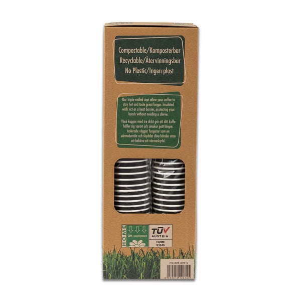 Ieco Recyclable Triple Wall Hot Cups & Lids, 12Oz, 100 Pack