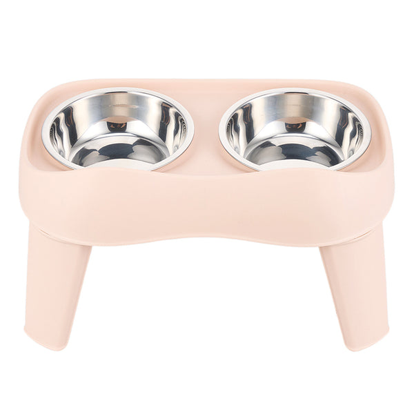 Dog Bowls with Stand, Adjustable Raised Dog Bowl for Large Dogs, Dog Feeding Station with 2 Stainless Steel Dog Bowls, Non-Slip elevated dog bowls