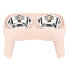 Dog Bowls with Stand, Adjustable Raised Dog Bowl for Large Dogs, Dog Feeding Station with 2 Stainless Steel Dog Bowls, Non-Slip elevated dog bowls