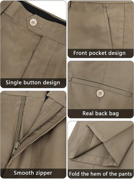 Fashion Men's Leisure Boutique Slim Fit Light Business Suit Set, Wedding Ball Dress Jacket + Vest + Pants 3pcs Suit.