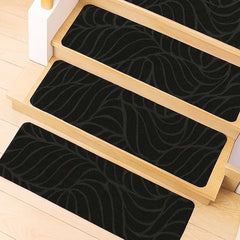 15pcs Set of 65X20Cm Anti Slip Stair Step Pad, Bottom Anti Slip, Detachable And Washable Step Pad, Suitable for Household Use