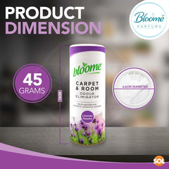 2 Pack Carpet Freshener Powder | Assorted Fragranced Carpet Deodoriser in Lavender & Orange | Pet Odour Eliminator & Carpet Cleaner Powder | Long Lasting Carpet Smell Remover for Rugs & Bins