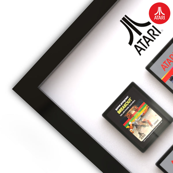 Official Atari Cartridge Wall Art Retro Gaming 3D Wall Decor Classic Arcade Cartridge Display Collectors Wall Decoration For Gaming Room Office Or Home Gift For Gamers