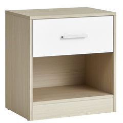 Bedside Table, Side Table with Drawer, Handle, Open Compartment,Easy Assembly, Perfect for Living Room or Bedroom