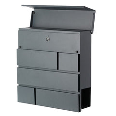 Phoenix Estilo Top Loading Letter Box MB0121KA in Graphite Grey with Key Lock