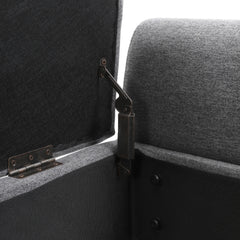 1pc Upholstered Bench Chiar With Storage Box, Padded Bench With Storage Space, Window Seat Bench, End of Bed Bench, Shoe Bench, Footstool With Wooden Legs For Hallway, Living Room, Bedroom, 153*46*54cm