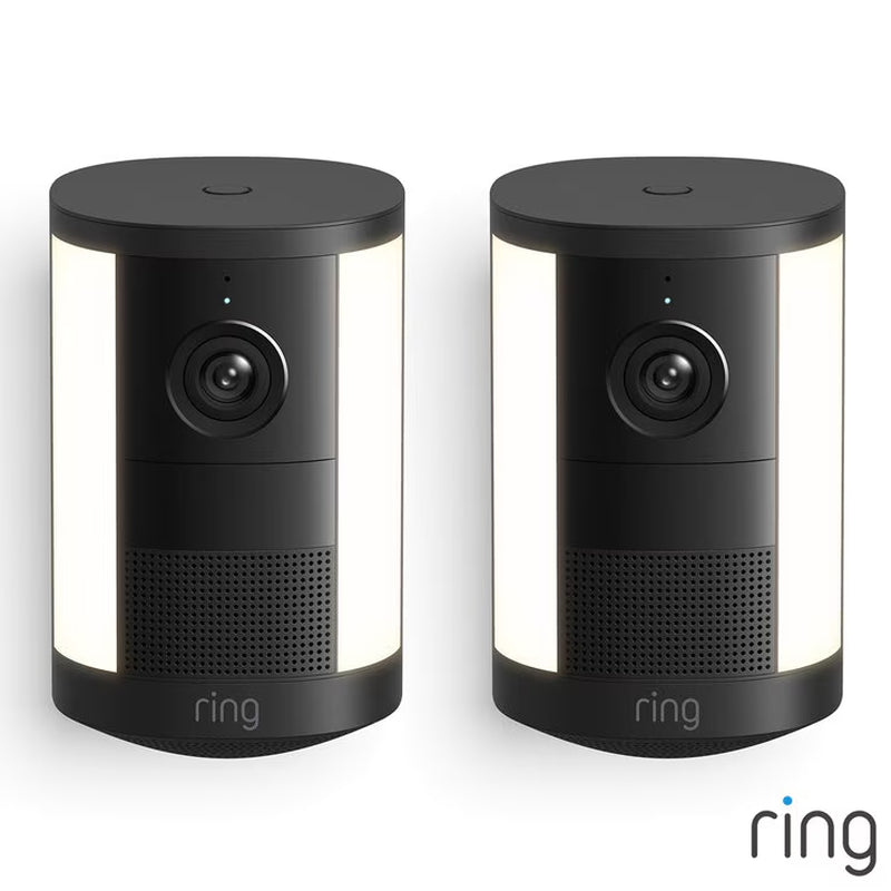 Ring Spotlight Cam (2Nd Gen) Battery Black Security Camera - 2 Pack