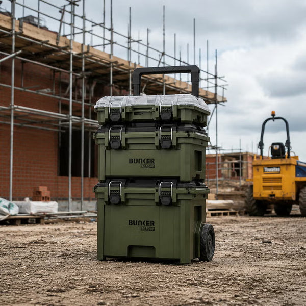 BUNKER 3 Piece Load-Up Wheeled Stacking Tool Storage System
