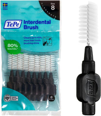 Tepe Interdental Brush, Original, Yellow, 0.7Mm/Iso 4, 8Pcs, Efficient Cleaning between Teeth, Plaque Remover and Dental Flosser for Small Gaps
