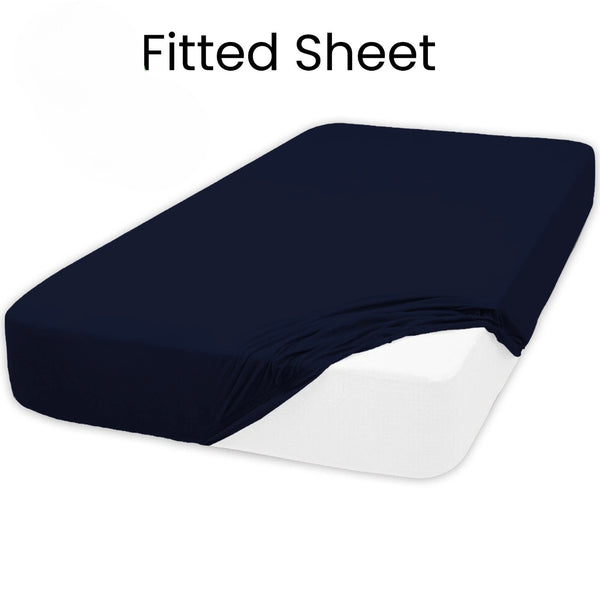 ELAFY Extra Deep 25CM Fitted Sheet Bed Sheets Single Double King Super King Bed Size cotton rich Feels super soft