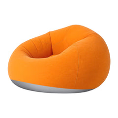 1PC Orange Spherical Inflatable Sofa, Large Inflatable Sofa, Equipped with Manual Inflation Pump, Suitable for Use in Living Room/veranda/bedroom, Size 100*100*58.5cm