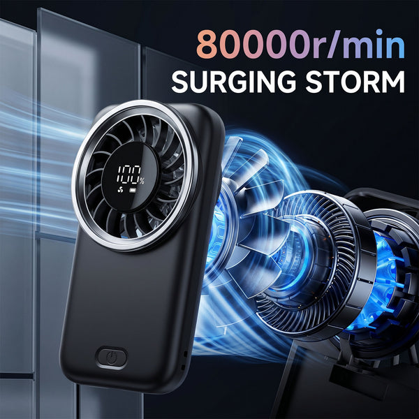Handheld Mini Fan, Upgrade Strong Cool Wind, 5 Speeds, USB Rechargeable, Compact Pocket-Sized Portable Small Personal Fan for Travel, Cruise, Concerts, Makeup, Summer Gifts for Women Men