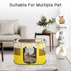 Foldable Pet Playpen, Portable Dog Cat Playpen, Soft Portable Dog Crate, Outdoor/Indoor Exercise Kennel, Dog Cage for Pets