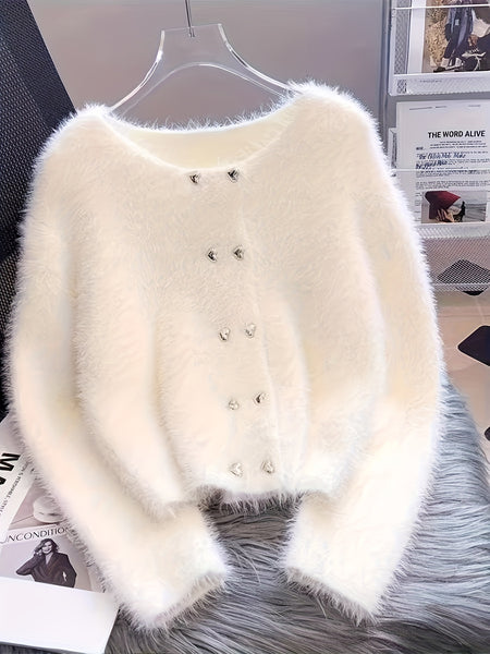 Premium Warm Faux Mink Sweater