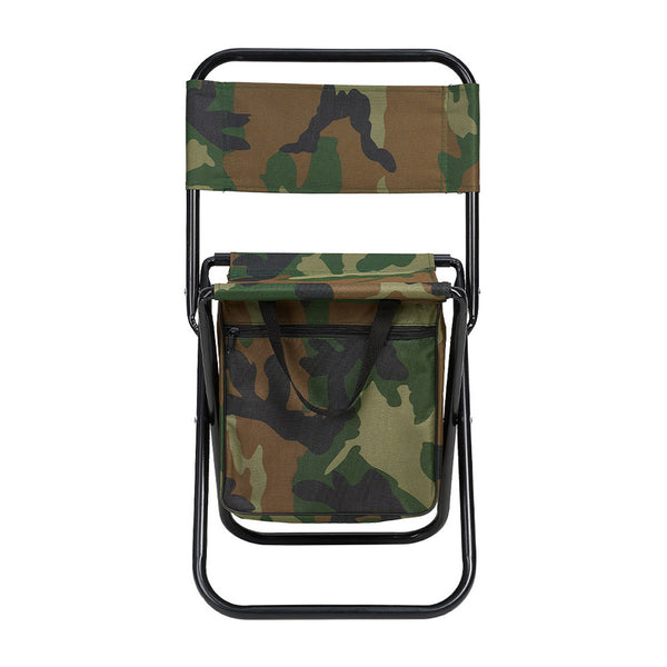 1PC Folding Chair with Storage, Foldable Fishing Seat Lightweight Chair, Portable Chair Home, Small/Large More Colors
