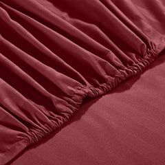 1pc Extra Deep Striped Fitted Sheet 40cm – Soft & Comfortable Microfiber Bedding, Breathable & Smooth, Machine Washable Bed Sheet Suitable for Bedroom
