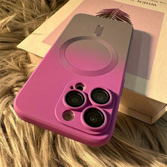 Luxury For Magsafe Gradient Silicone Multicolour Shockproof Case for iPhone 15 14 13 12 11 Pro Max Plus Wireless Charging Cover