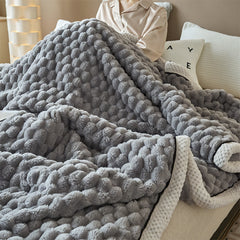 Weighted Blankets, 1pc Double Sided Milk Velvet Throw Blankets, Luxurious, Soft & Warm for Couch, Bed, Office, Car, Thickened All Season, Sofa & AC Warm Nap Blanket, Ideal Housewarming Gift, Single/Double/King/Super King