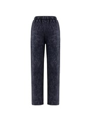 Women Acid Wash Zip Tracksuit Straight Leg Joggers - Stylish Female Jacket - Womenswear Full Sleeve Casual Comfort Zip Style Drawstring Pant