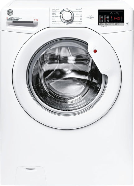 Hoover H-WASH 350 9Kg Freestanding Washing Machine, 1400 RPM, a Rated, Eco-Power Inverter Motor, Hon App, 60 Programmes, Eco Doser, Power Care System, White, 60X53X85 Cm - H3WPS496TAMB6-80