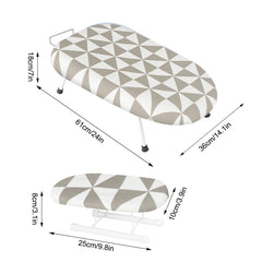 1pc Compact Folding Ironing Board with Pink Floral Pattern - Space-Saving, Easy Storage, Multi-Use Design for Home Use, Durable Plastic Material, Ironing Boards