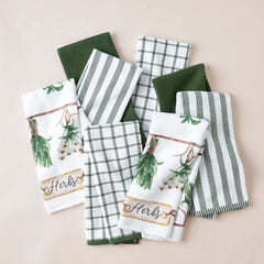 Caro Home Kitchen Towels 8 Pack, in 3 Designs