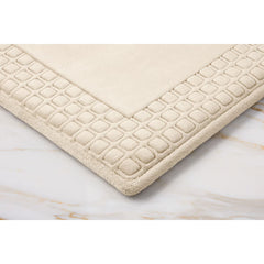 Paramount Memory Foam Plush Bath Mat in Cream, 60 X 91 Cm