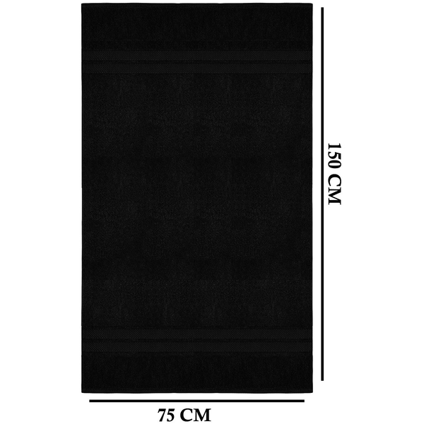 4 X Large Jumbo Bath Towels 100% Egyptian Cotton -75 x 150 cm- Soft Quick Dry Hotel Spa Big Bathroom Towels Set