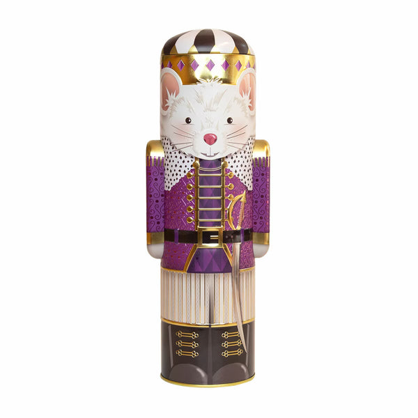 Silver Crane Christmas Nutcracker Fudge Tin in Three Colours, 300G