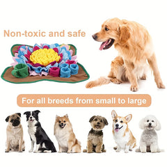 Pet Dog Snuffle Mat Sniffing Treat Foraging Puzzle Feeder Toy Nose Training Pad