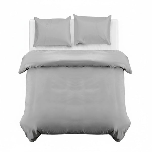 SBS FABRICS Plain Duvet Cover Set with Matching Pillowcases – Easy Care Bedding for Single Double King Super King Beds