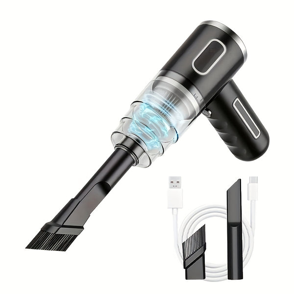 [Car Wireless Vacuum Cleaner] 15000Pa Large Suction Power Handheld And Portable, Long Battery Life Fast Charging with Flat Suction Head, Powerful Vacuuming, Hair Removal, Pet Hair, Nook And Cranny Cleaning, Dust And Hair In The , And Suck It Up