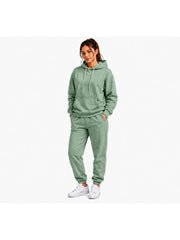 Women'S Outfit Two-Piece Set Featuring a Hooded Long-Sleeve Sweatshirt And Long Pants Solid Colour Knit Fabric Tracksuit, Regular Fit, Perfect Gift for Women, Daily & Outdoor Wear Large Pockets Matching For All Seasons S-XL
