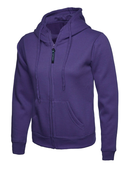 Uneek Clothing UC505 Ladies Classic Full Zip Hooded Sweatshirt - Double Fabric Hood | Brushed Lining, Casual Top for Women | Suitable for Everyday or Work Wear