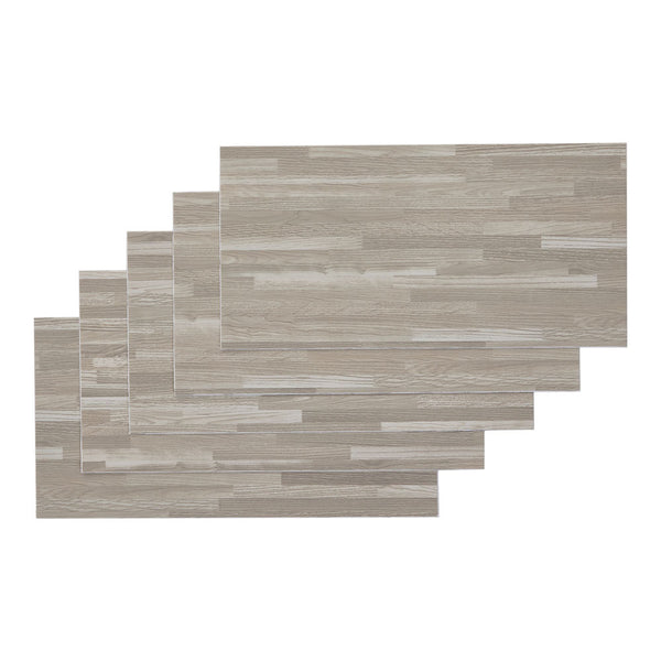 36pcs Self Adhesive Vinyl Flooring, 15X30cm Wood & & Stone Grain Effect Peel and Stick Floor Tiles, Waterproof Flooring Stickers for Home Office Bedroom Kitchen Living Room