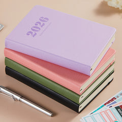 2026 Diary, A5 Diary Planner Daily and Monthly, Diary Page a Day Form January 2026 to December 2026, with Monthly Tabs | 4 Planning Stickers | Inner Pocket, 21.5 X 14.5cm