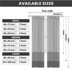2pcs Full Blackout Curtains, 100% Polyester Fabric, Privacy Protected, Sound proof, Energy saving Grommet Top Curtains for Bedrooms, Living Room, Home Decor & Room Decor