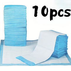 10/50/100pcs Super Absorbent Dog Diaper Mats, Leak-Proof, Quick-Dry Thick Deodorant Puppy Urine Pads Dog Toilet Mats For Potty Training Made of Polyester Fiber