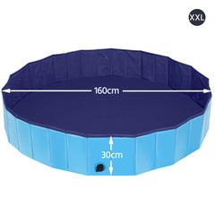 Costoffs Pet Pool Foldable Dog Swimming Pool, Pet Pool Portable Bathing Swimming Tub for Garden/Beach/Yard/Home, L/XL/XXL/XXXL, Blue/Grey/Black/Ocean Blue