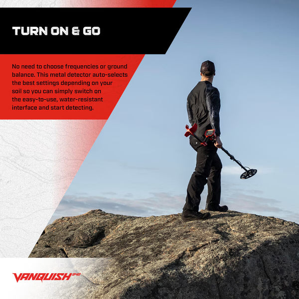 Minelab Vanquish 340 Metal Detector Bundle - Includes Pro-Find 35 Pinpointer