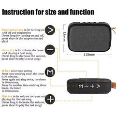 Portable Speakers Outdoor Bluetooth 5.0 Mini Oxford Loudspeaker Wireless Column 3D Stereo Music Player Surround Hifi Sound Box