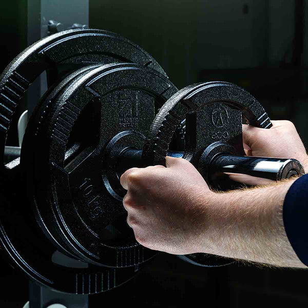 Marcy Made in Britain Eco 100Kg Olympic Weight Set with 7Ft Barbell