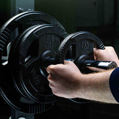 Marcy Made in Britain Eco 100Kg Olympic Weight Set with 7Ft Barbell