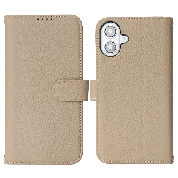 Phone Case: Magnetic Closure Genuine Leather Wallet Case for iPhone 17 Series RFID Blocking 4 Card Slots Premium Protection for 17 Pro Max 17 Air 17 Pro