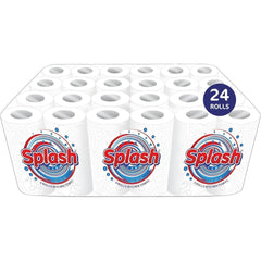 Kitchen Towels. Splash 2-ply Quilted Paper Rolls. . Responsibly Sourced. Strong. 10m per Roll