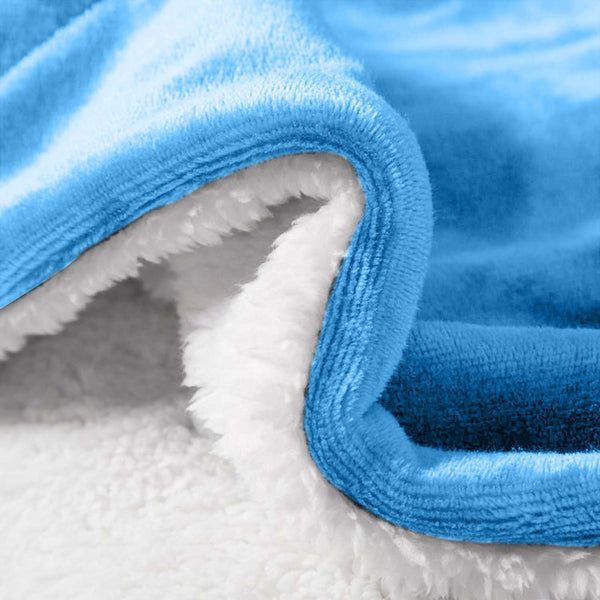 1pc Luxurious Double-Sided Sherpa Throw Blanket – Soft, Warm & Cozy Contemporary Blanket, Machine Washable, Perfect for Couch, Bed, Office & Travel, Ideal Gift