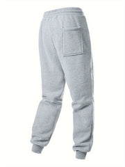 3-Pc Men'S Fall Winter Joggers with Patches on Knees