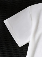 2pcs Set Boys' Casual T-Shirt and Shorts Set